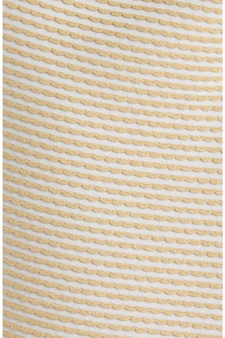 Xana Scallop Metallic Cover-Up Skirt, Alternate, color, GOLD SCALLOP