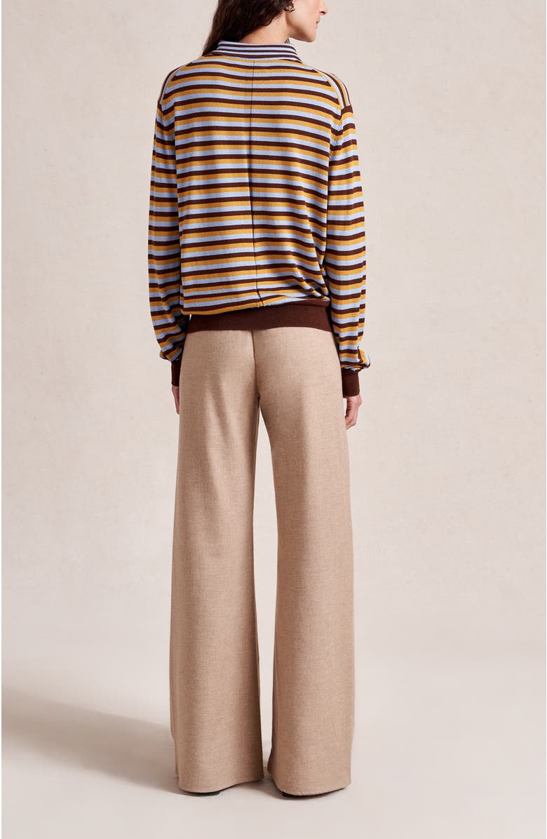 La Ligne Flannel Colby Pant, Alternate, color, Camel
