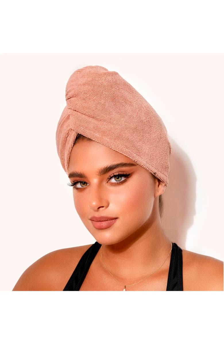 NUME Hair Towel, Main, color, Rose