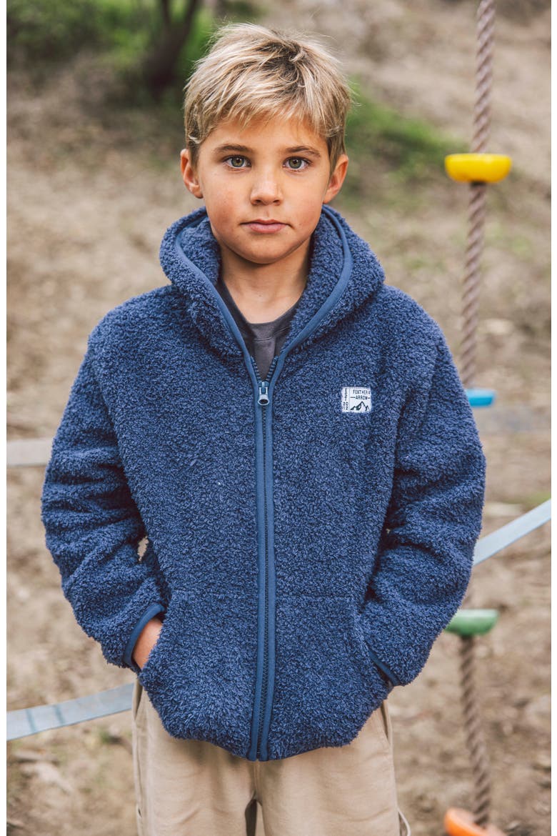 Kids' Rocky Fleece Hoodie, Alternate, color, CROWN BLUE