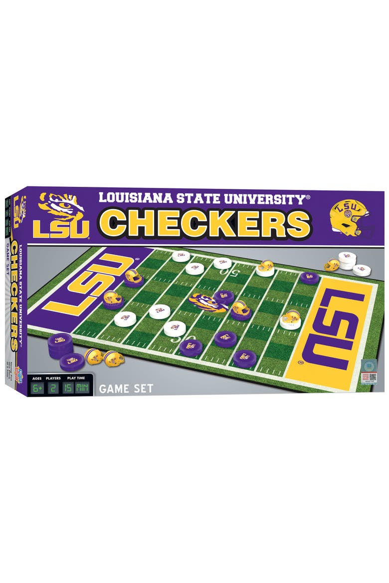 LSU Tigers Checkers Board Game, Main, color, Multicolor