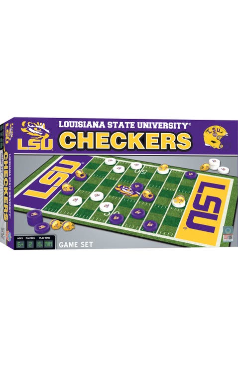 LSU Tigers Checkers Board Game