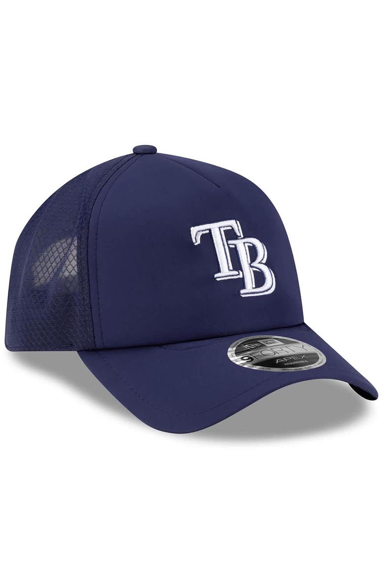 New Era Men's New Era Navy Tampa Bay Rays 2026 Batting Practice Apex 9FORTY Adjustable Trucker Hat, Alternate, color, Navy