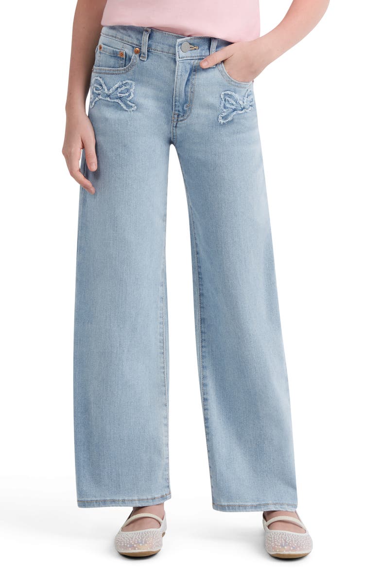 Levi's Kids' Bow Wide Leg Jeans, Alternate, color, Aura
