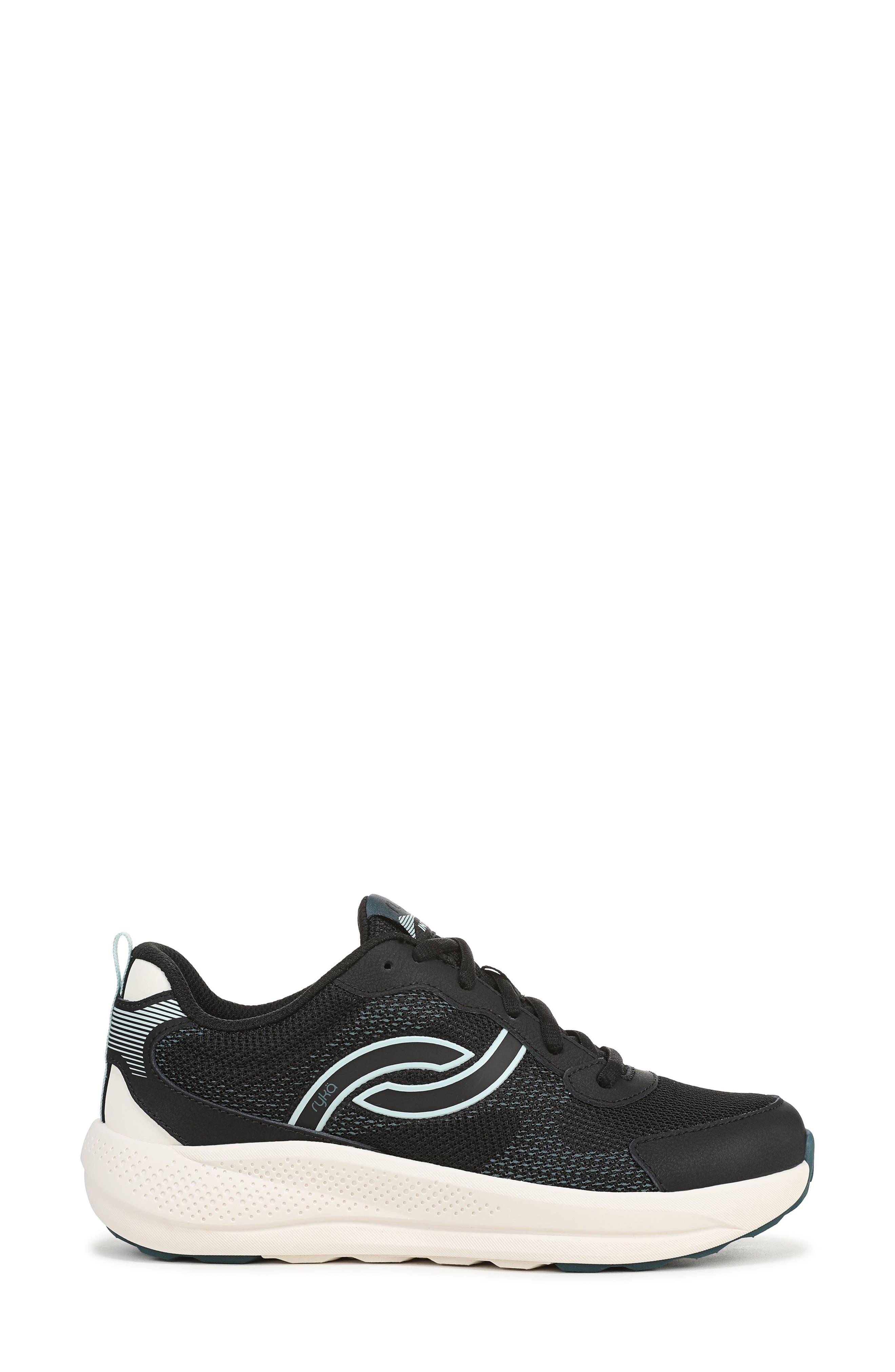Rykä Intent Walking Sneaker, Alternate, color, Black