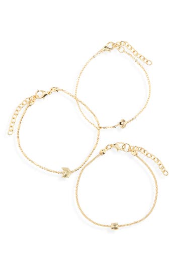 Area Stars 3-pack Arrow Bracelet Set In Gold
