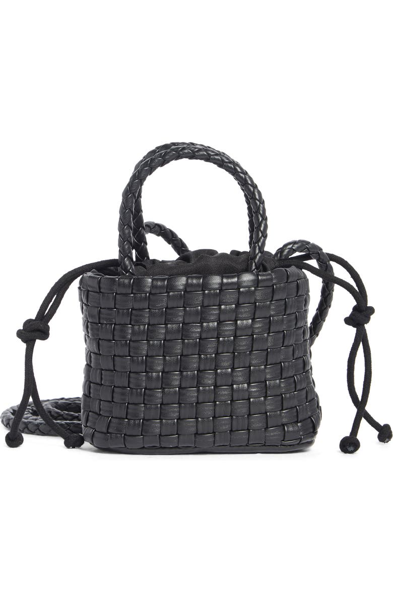 URBAN EXPRESSIONS HANDBAGS Mini Woven Crossbody Bag, Main, color, Black