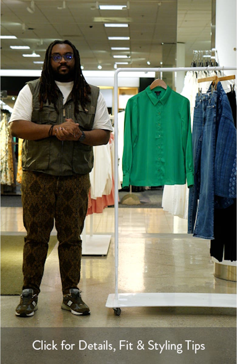 Satin Button-Up Shirt, sales video thumbnail