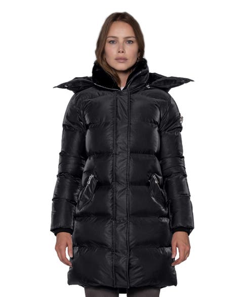 Women's Penguin Long Length Quilted Coat