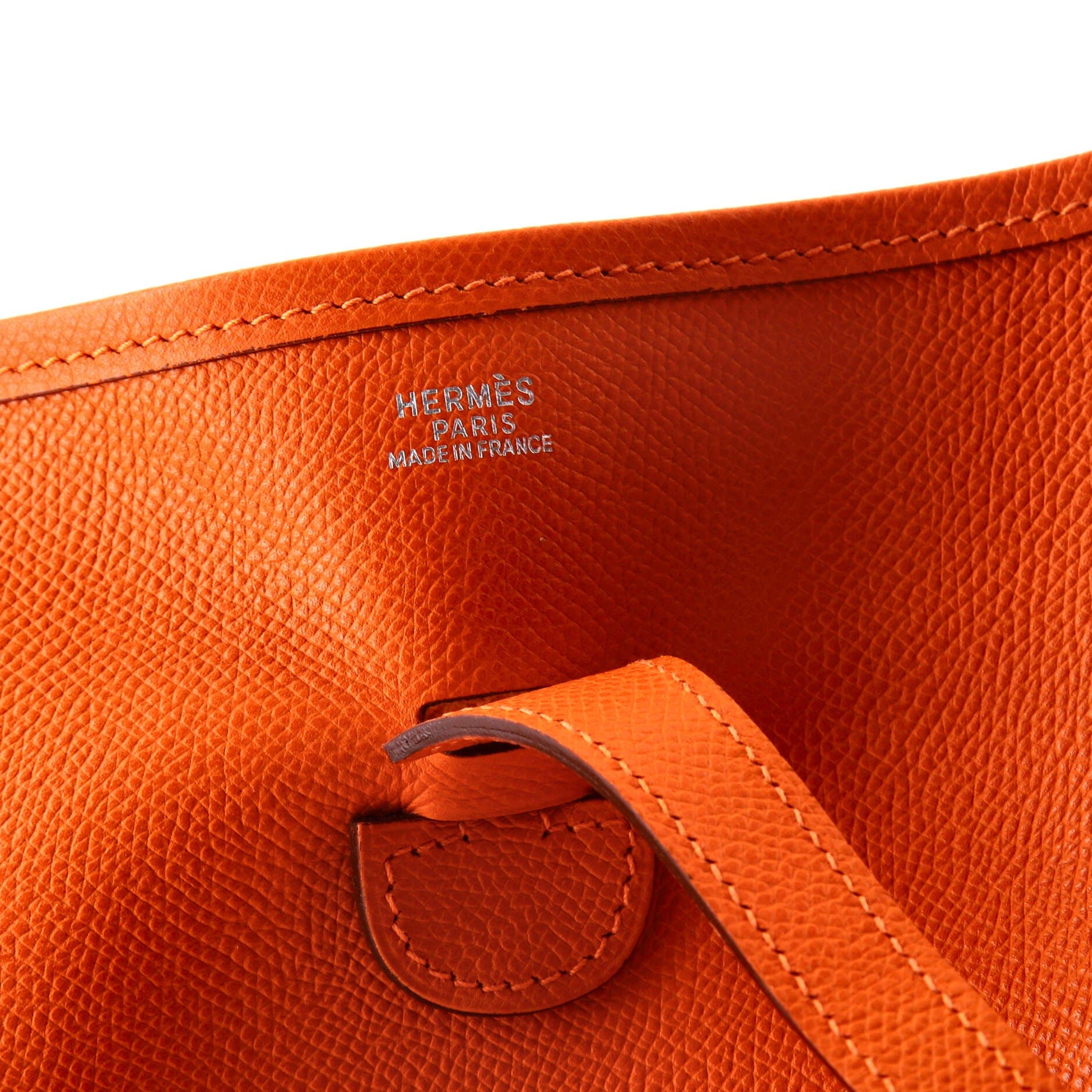 Pre-Owned Hermes Evelyne Bag Gen II Epsom PM, Alternate, color, Orange H