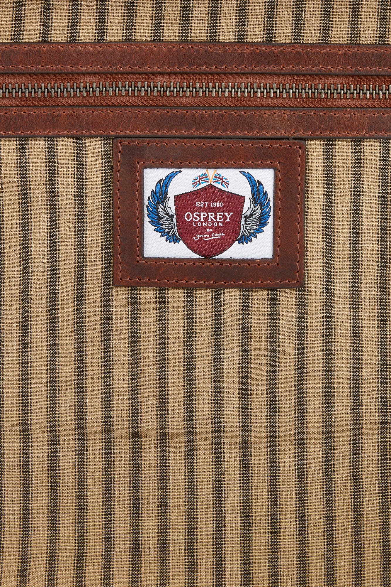 Osprey London The Smithy Large Leather Messenger Bag, Alternate, color, Cognac