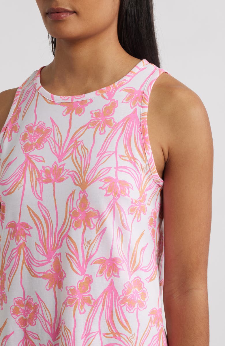 Lilly Pulitzer<sup>®</sup> Dixi Tiered Cotton Dress, Alternate, color, Resort White Lovely Long Stems