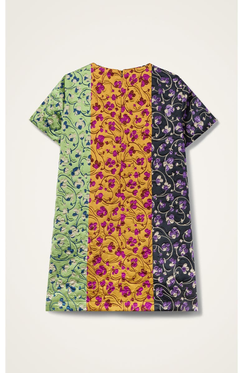 La DoubleJ Mini Swing Dress, Alternate, color, Honeysuckle Tricolor Jacquard