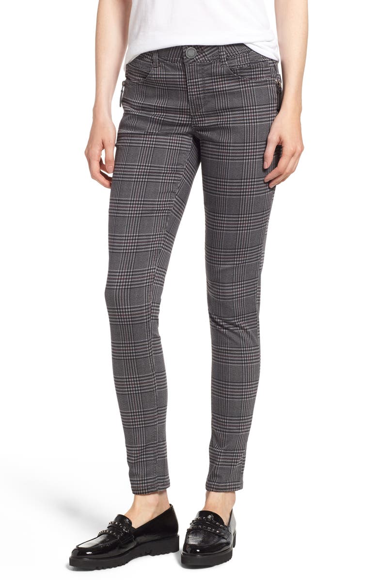 Wit & Wisdom Ab-Solution Plaid Slim Pants, Main, color, 