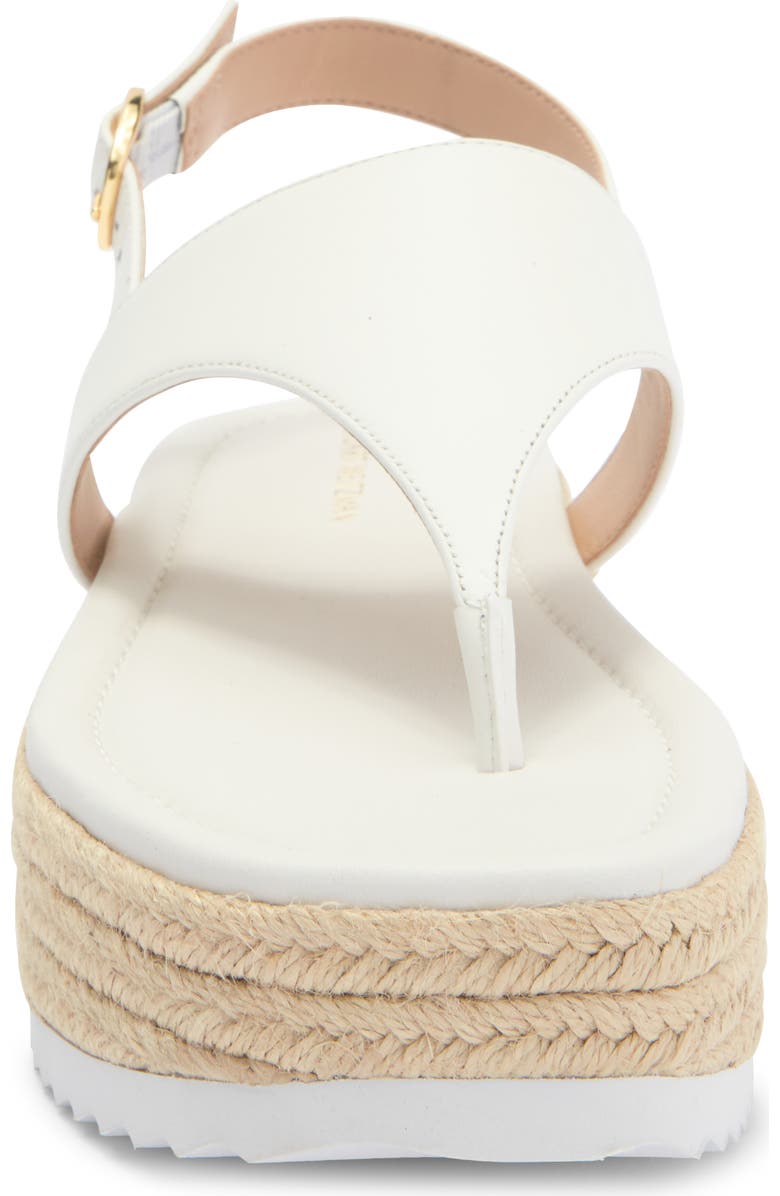 Stuart Weitzman Mel Espadrille Flatform Sandal, Alternate, color, White.