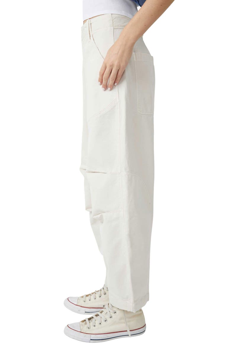 Free People Rock Springs Cotton Ankle Barrel Pants, Alternate, color,