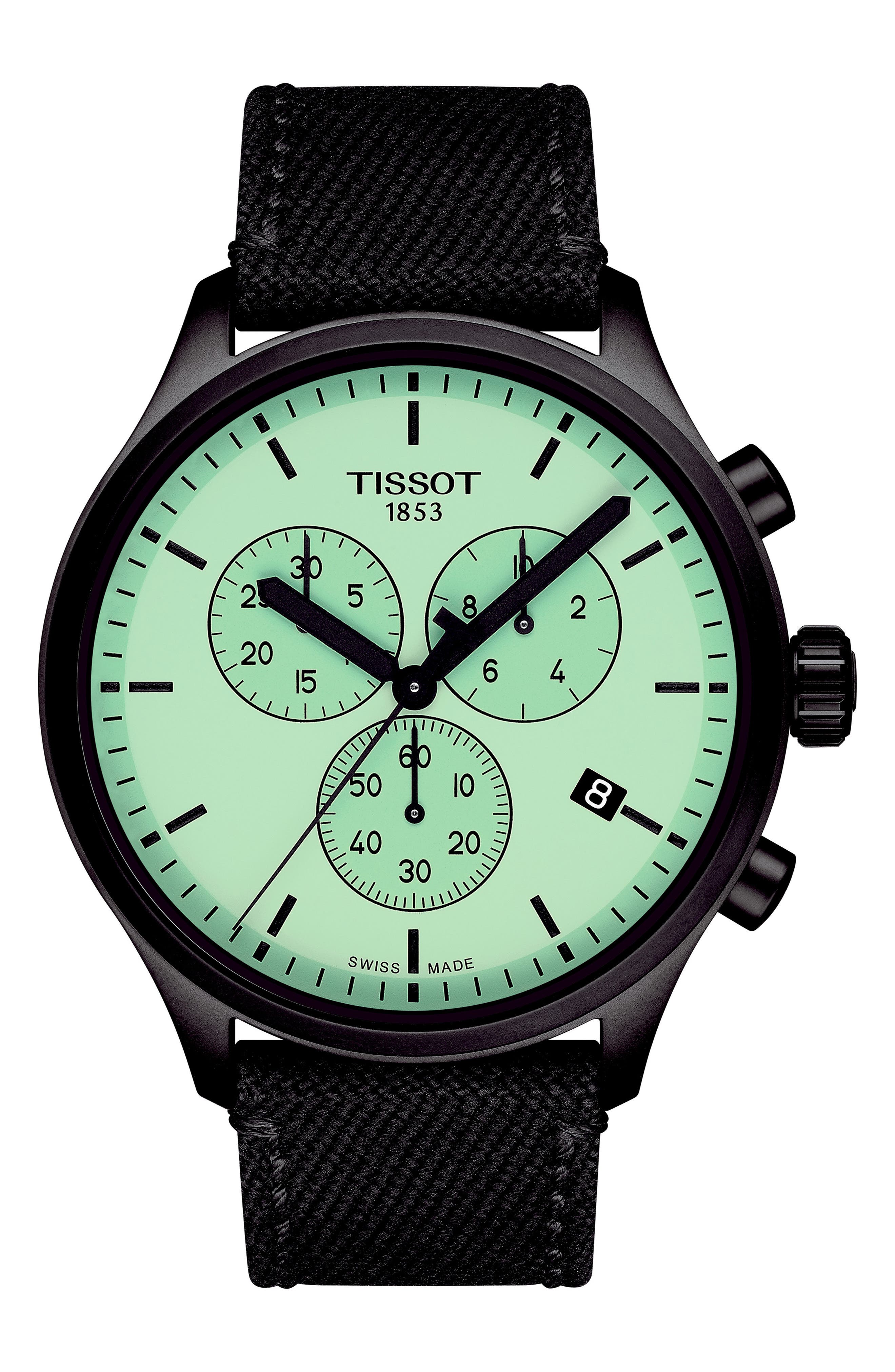 Tissot Chrono XL Collection Chronograph Textile Strap Watch, 45mm