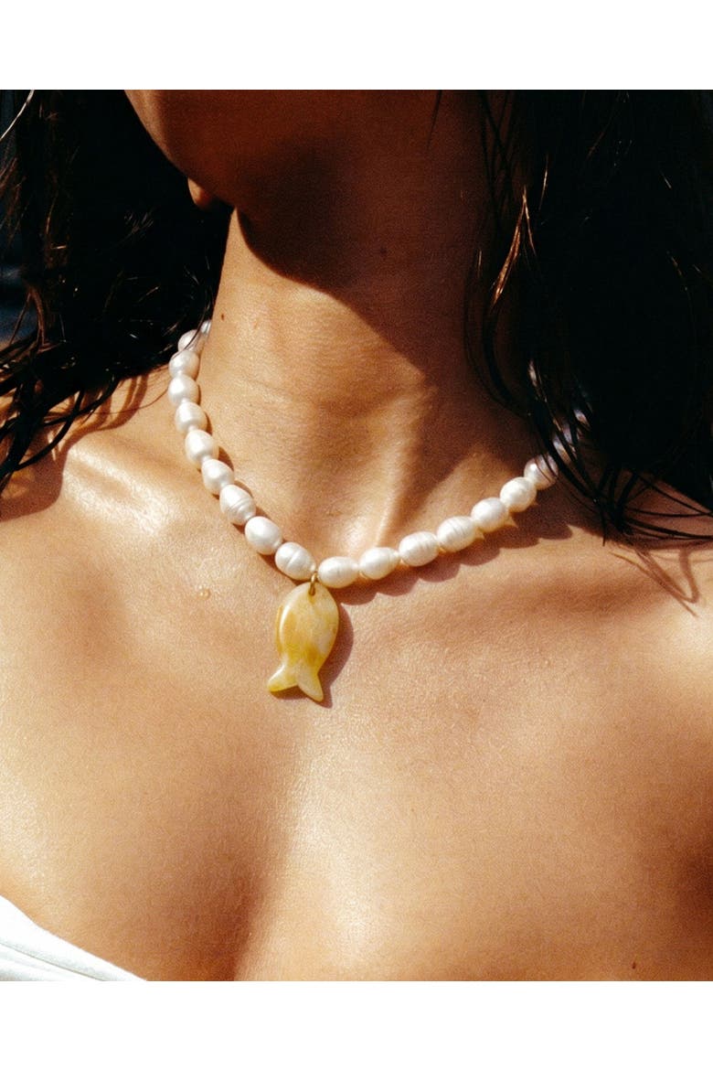 Sirena Pearl Necklace, Alternate, color, Pearl
