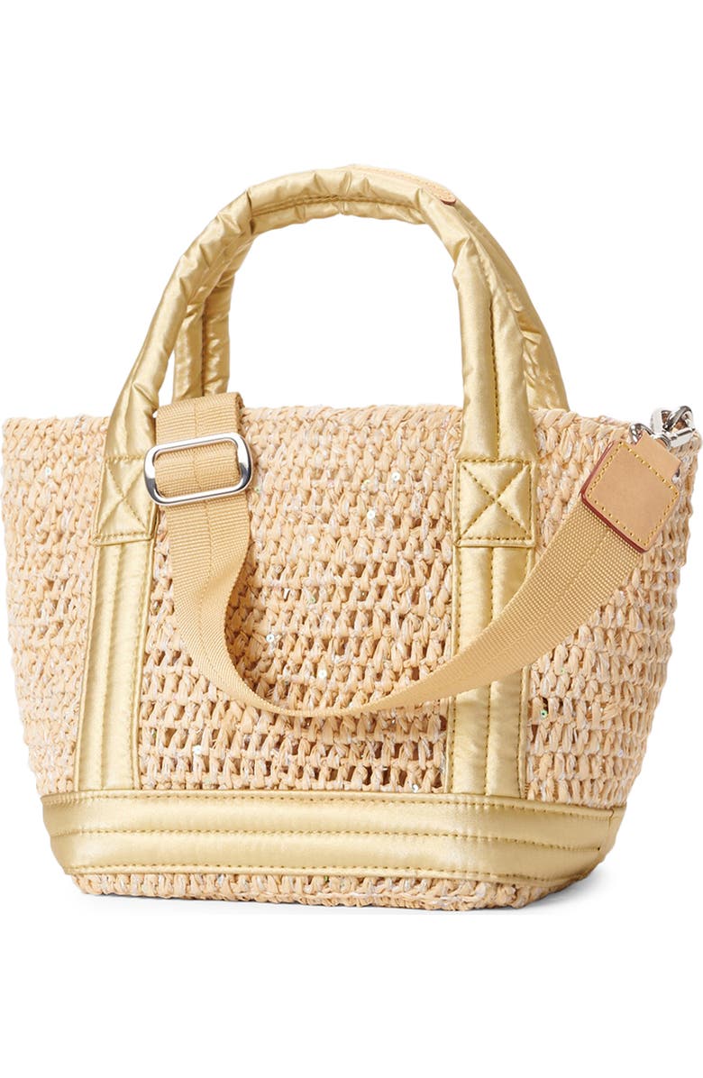 MZ Wallace Mini Raffia Tote, Alternate, color,