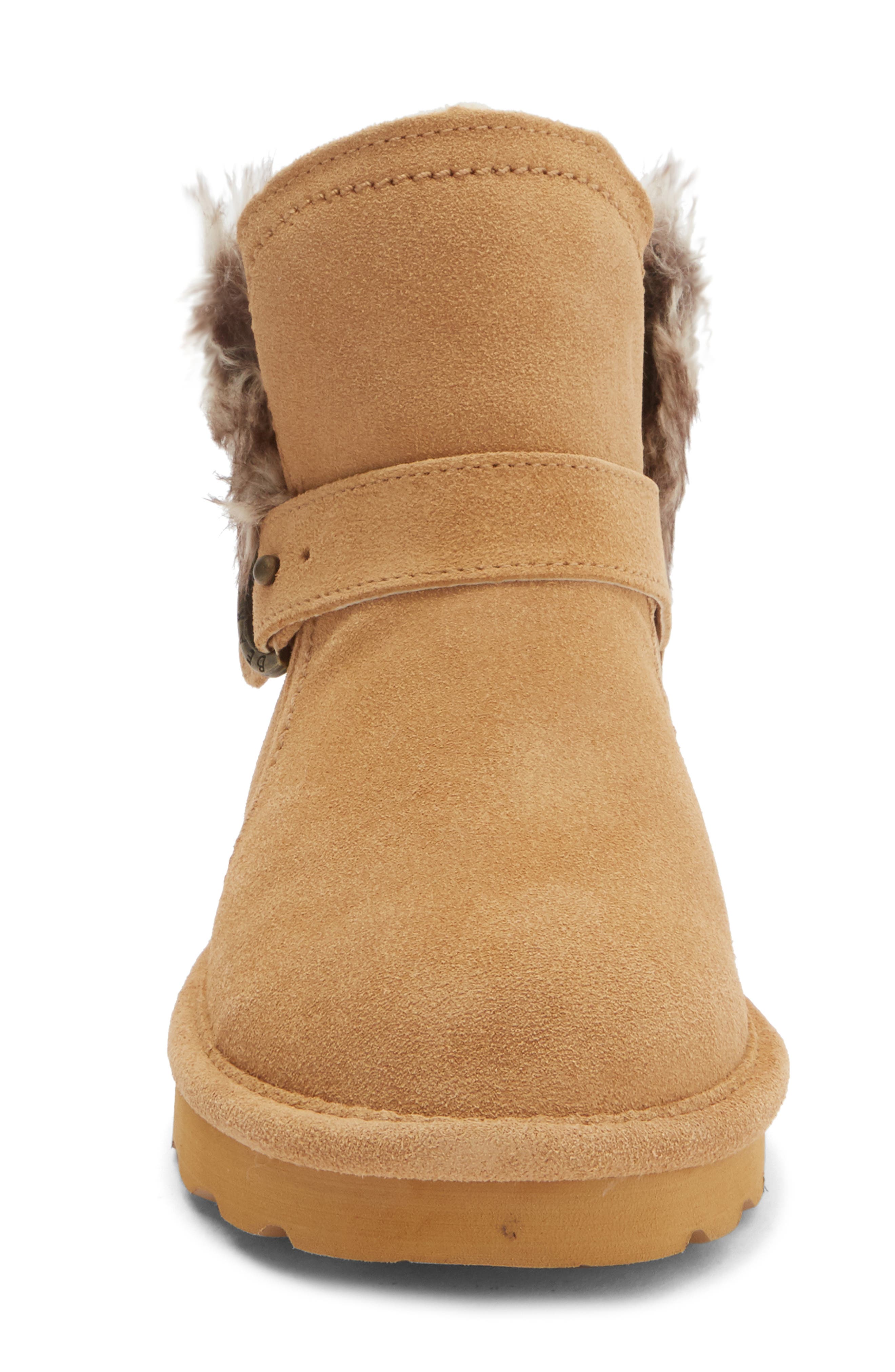BEARPAW Koko Genuine Shearling Waterproof Boot, Alternate, color, Iced Coffee