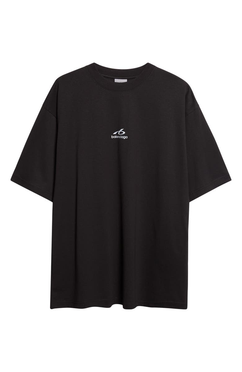Balenciaga Medium Fit Bodies Logo Graphic T-Shirt, Main, color, 1000 Black