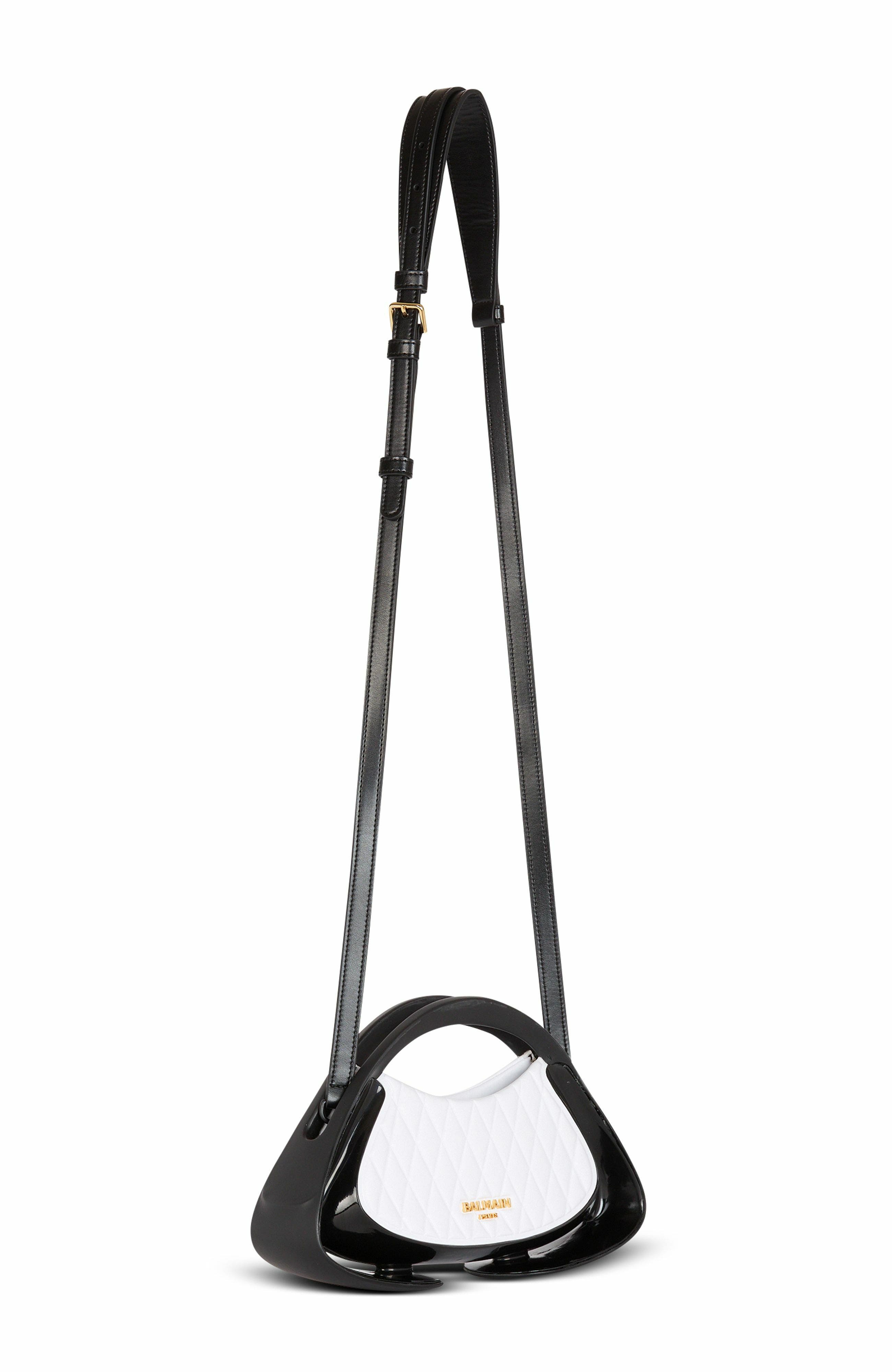 Balmain Two-Tone Quilted Small Jolie Madame Bag, Alternate, color, 