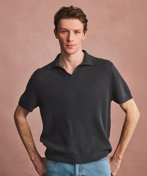 Lightweight Cashmere Short Sleeve Polo