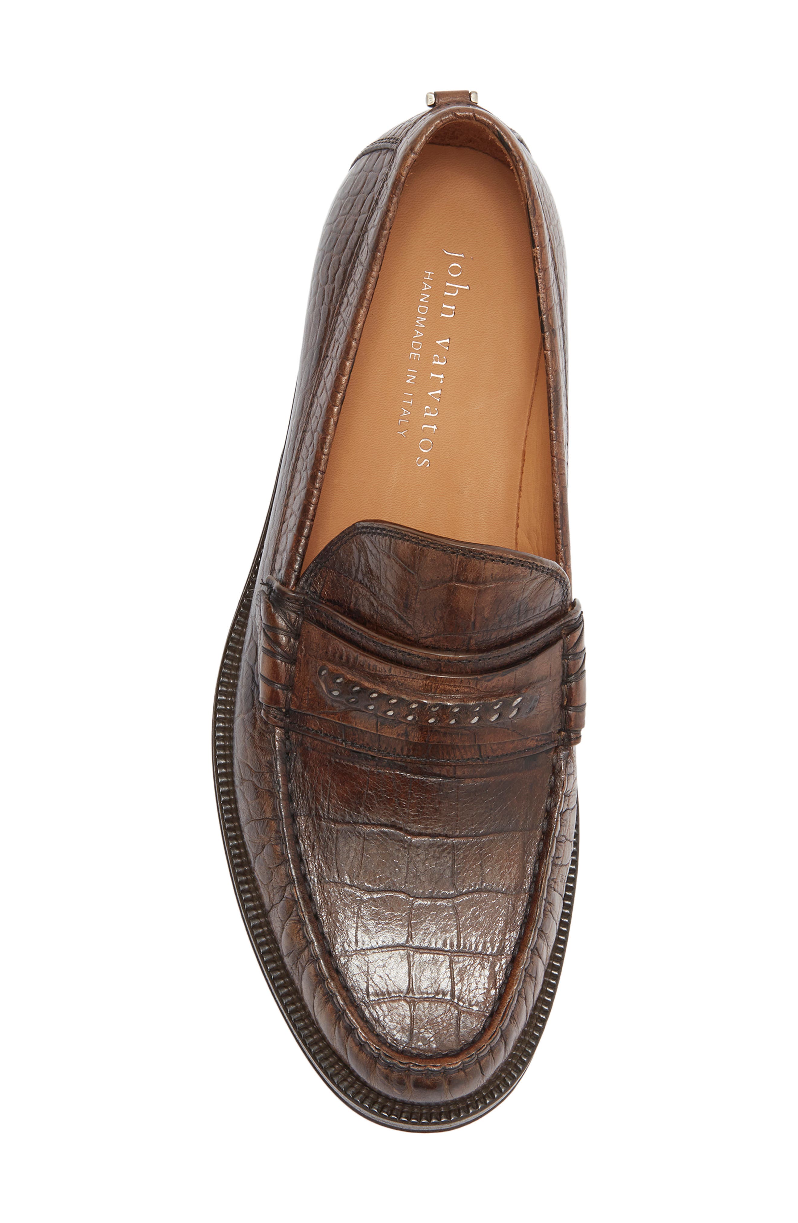 Greenwich Chain Loafer, Alternate, color, WOOD BROWN