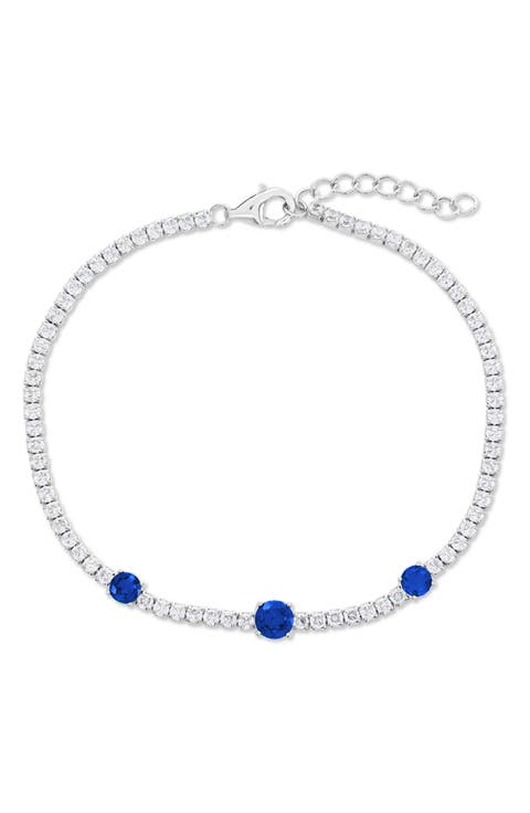 Round Cubic Zirconia Tennis Bracelet