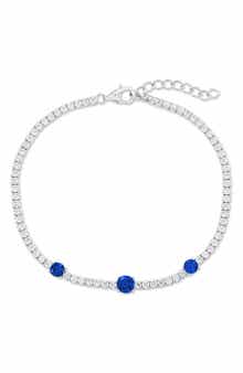 SIMONA Round Cubic Zirconia Tennis Bracelet