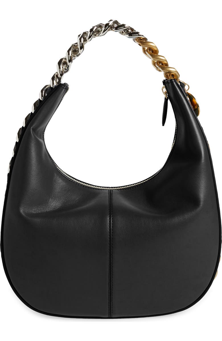 Stella McCartney Small Frayme Faux Leather Shoulder Bag, Alternate, color,