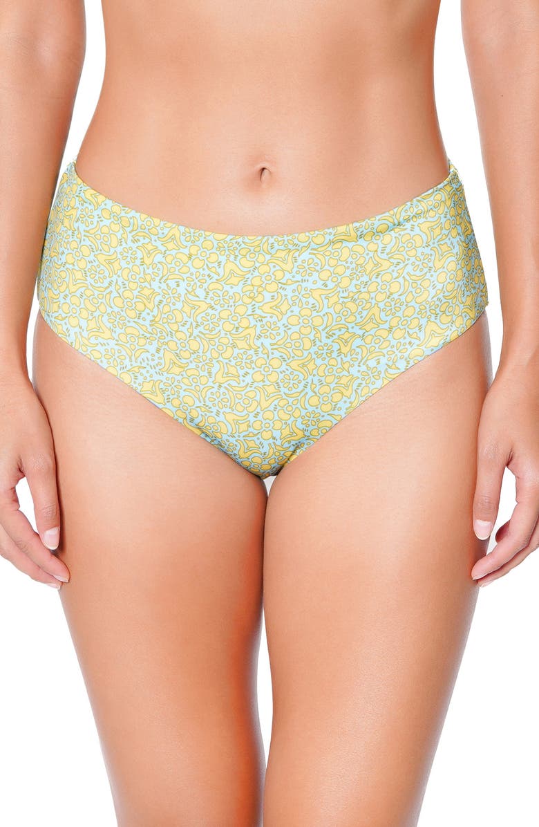Huit Citron Vert Bikini Bottoms, Main, color, Green