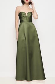 Dessy Collection Veronica Strapless Satin Gown