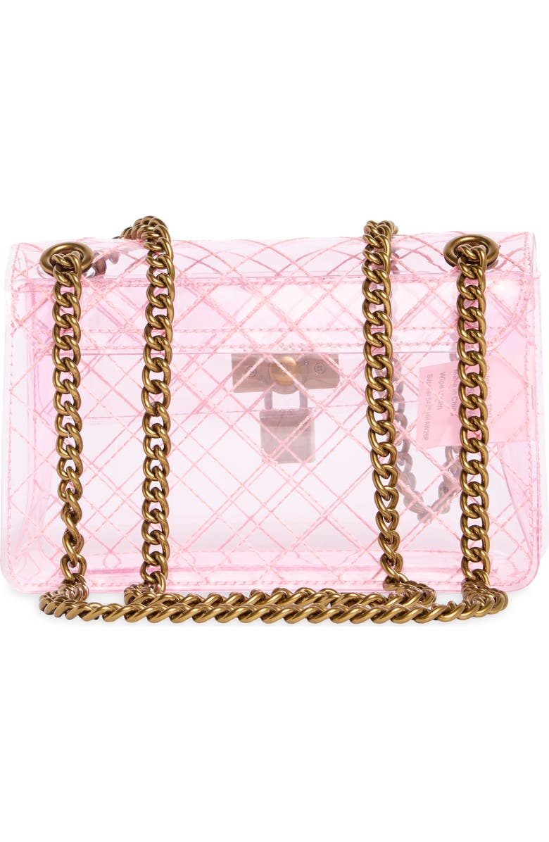 KG Kurt Geiger Mini Brixton Vinyl Convertible Shoulder Bag, Alternate, color, Light/ Pastel Pink