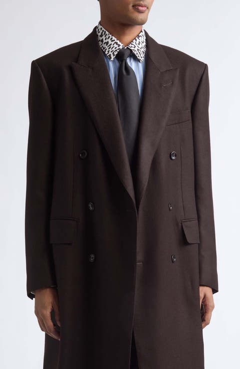 Soft Wool Double Breasted Overcoat