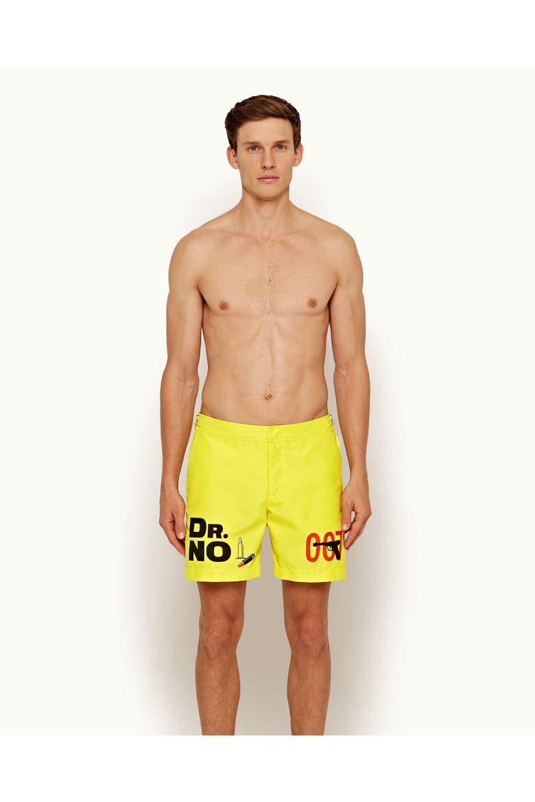 Bulldog Tailored-Fit Swim Shorts, Alternate, color, DR NO II