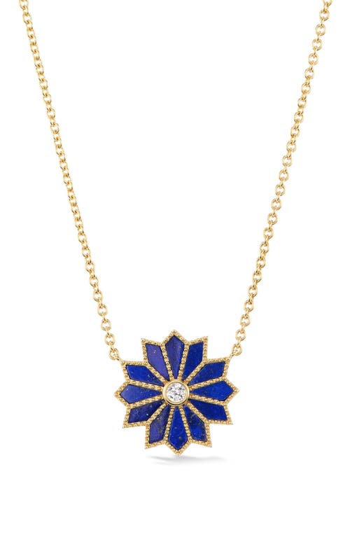 Orly Marcel Mini Sacred Flower Pendant Necklace in Blue  product