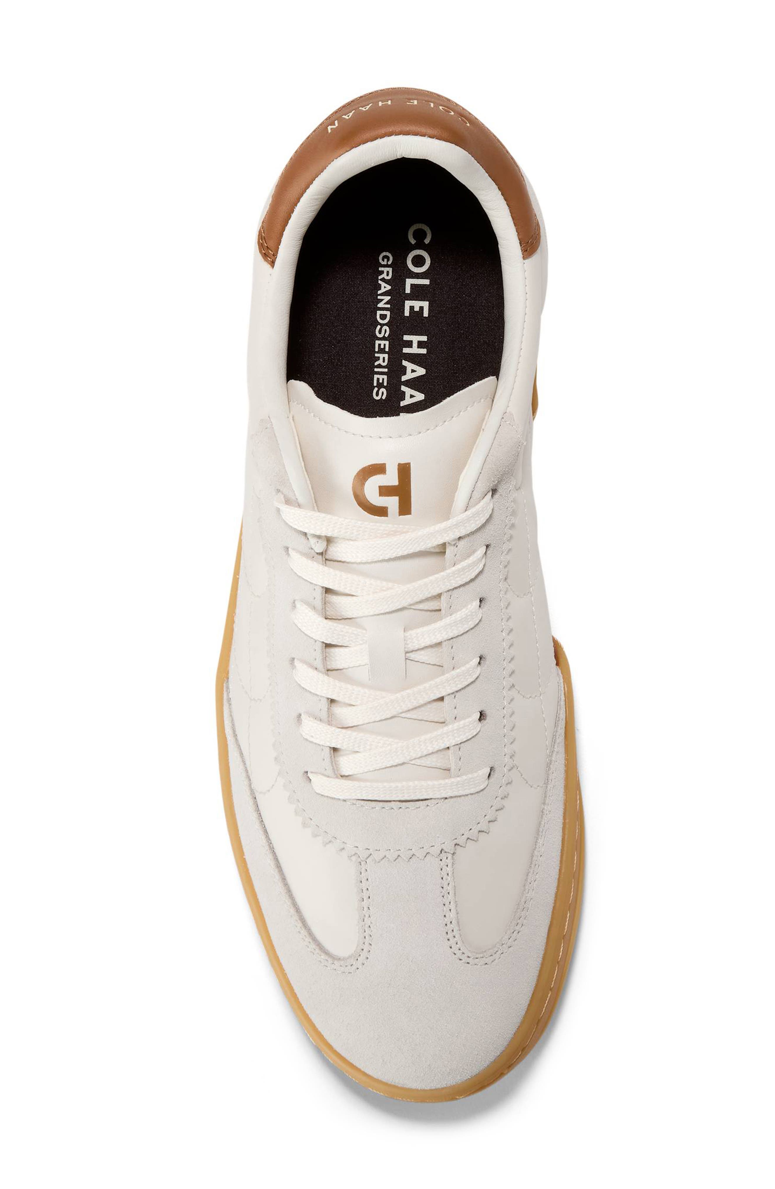 Cole Haan GrandPro Breakaway Leather Sneaker, Alternate, color, Ivory New Caramel