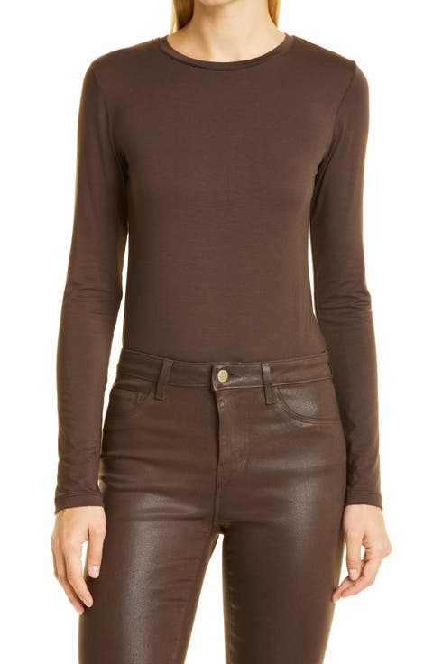 Tess Long Sleeve Stretch Jersey Top