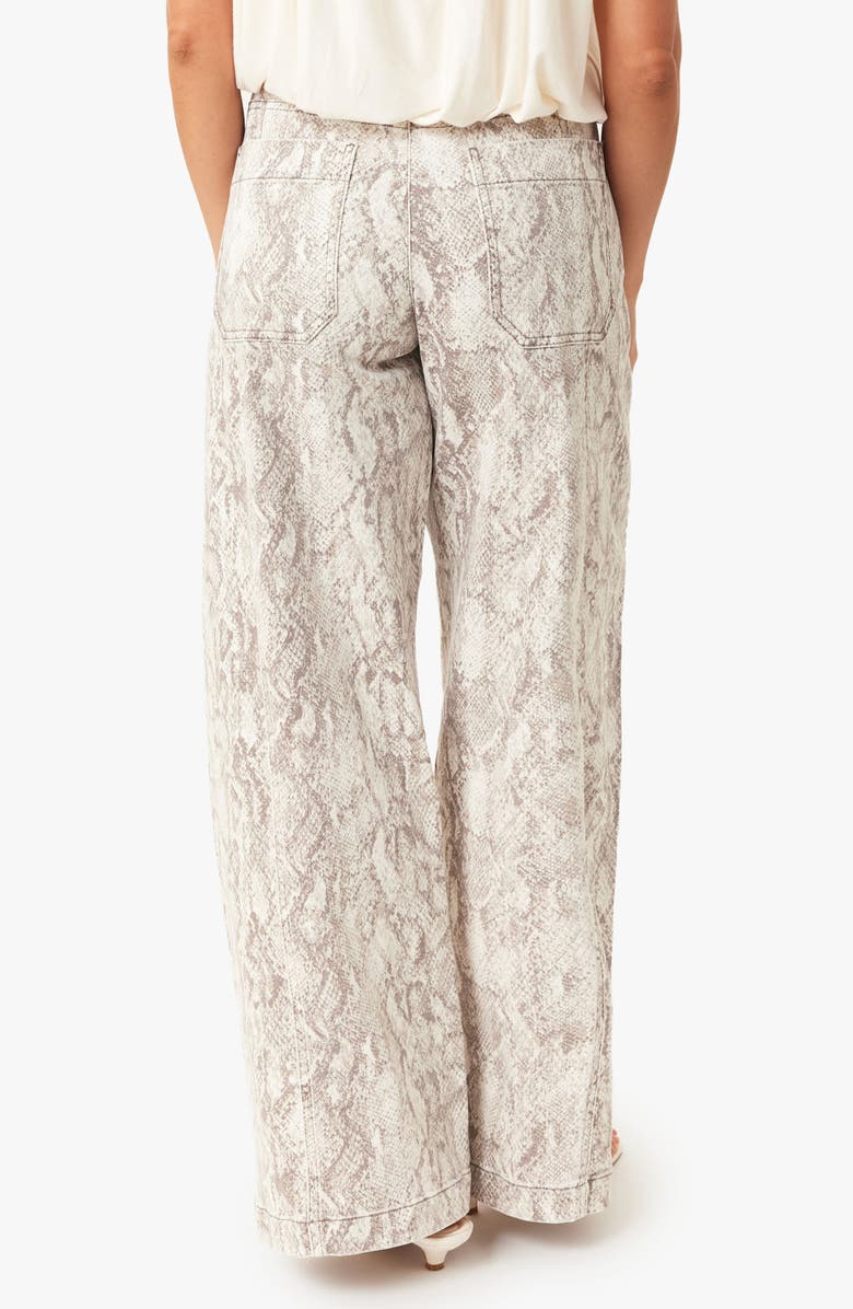 Habitual Aiden Snakeskin Print Wide Leg Jeans, Alternate, color, 