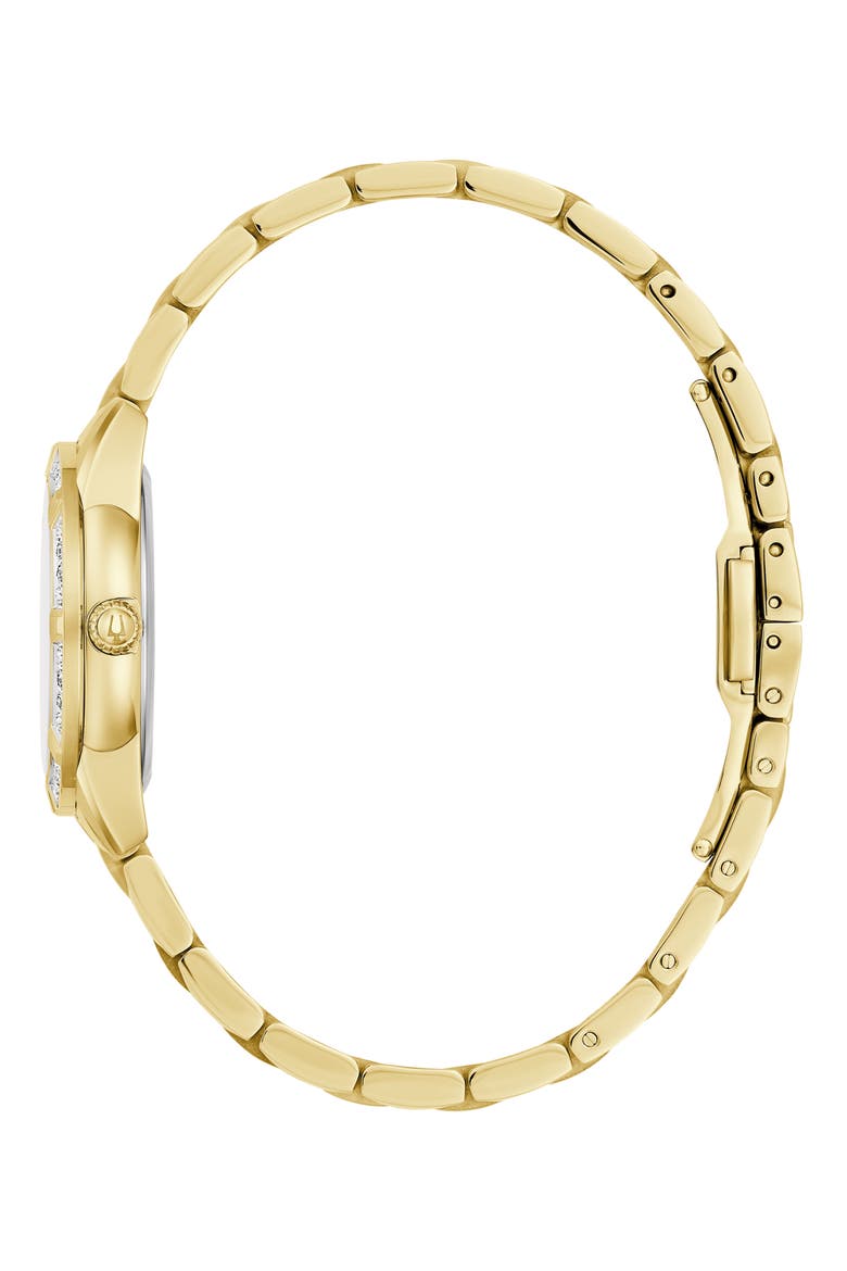 Sutton Mother-of-Pearl & Diamond Bracelet Watch, 28mm, Alternate, color, GOLD-TONE