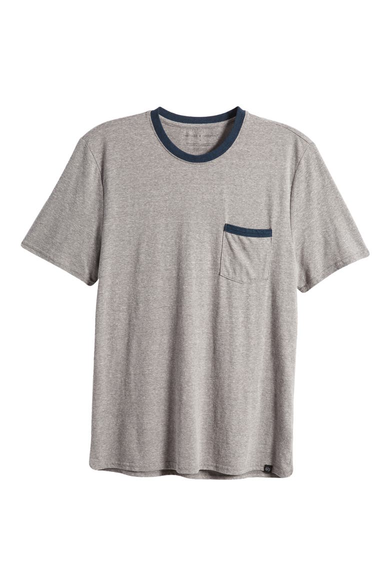 Jaden Pocket T-Shirt, Alternate, color, HEATHER GREY