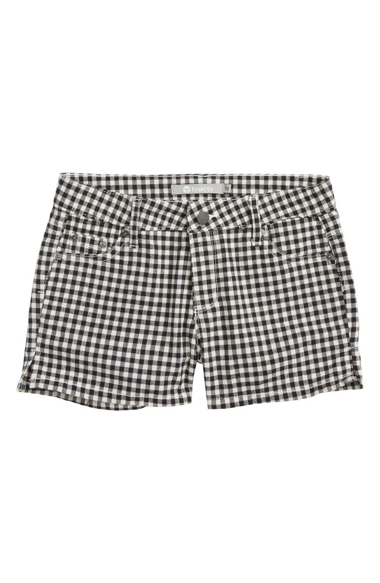 Tractr Gingham Shorts, Main, color,