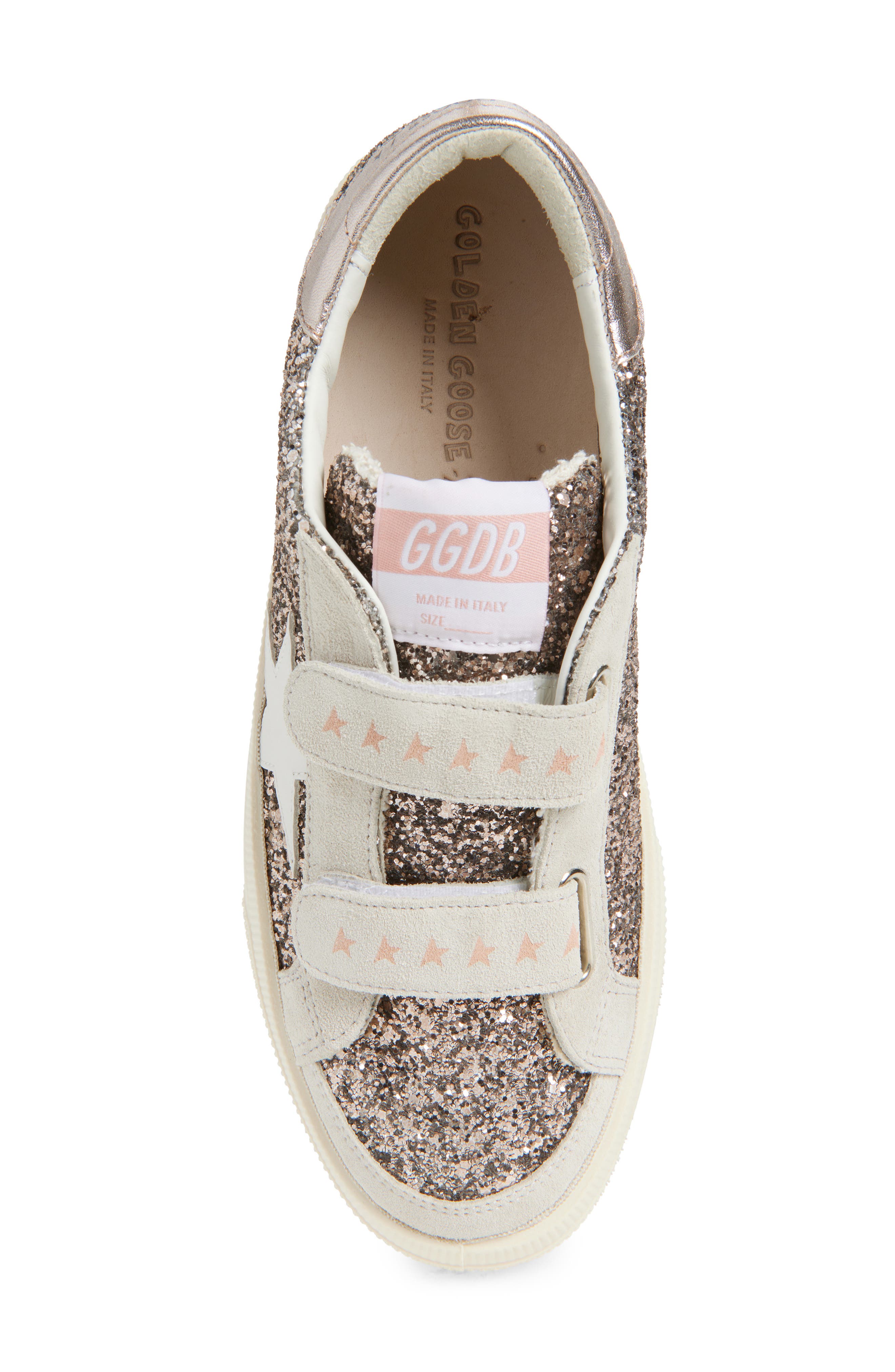 Golden Goose Kids' May School Sneaker, Alternate, color, Cinder/ Gray/ Milk/ Quartz