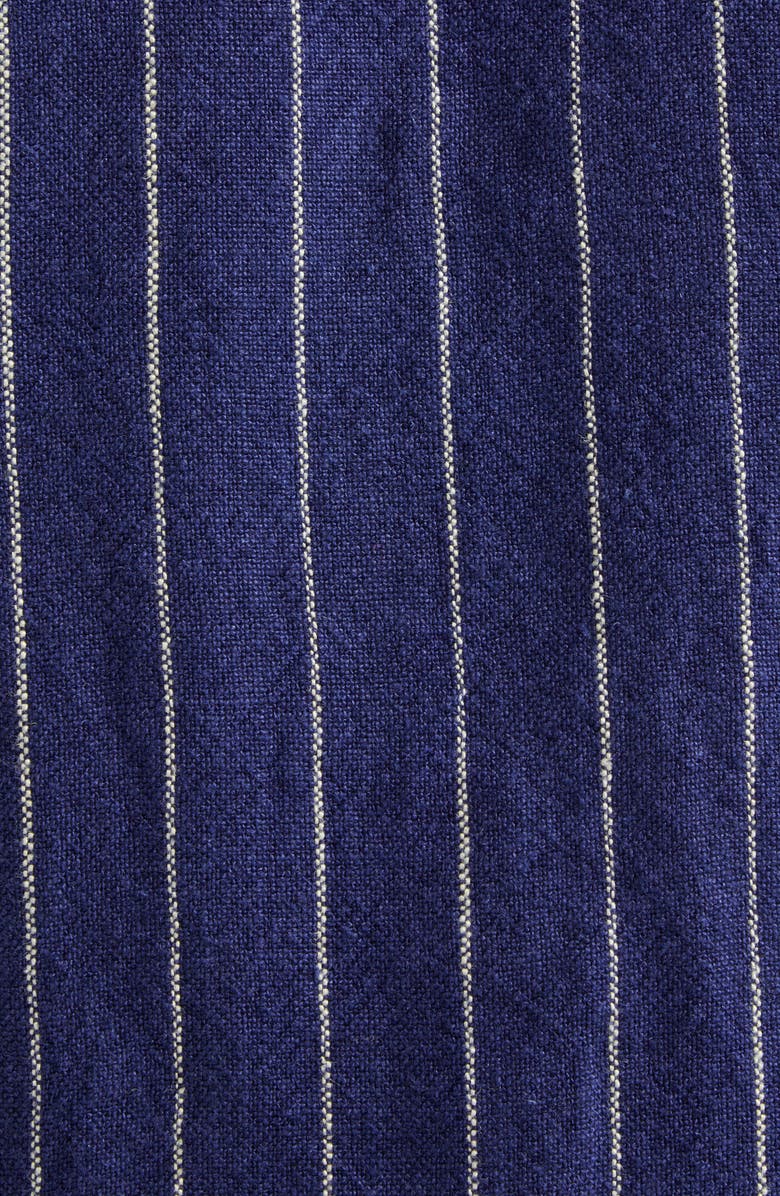 Drake's Pinstripe Linen Chore Jacket, Alternate, color,