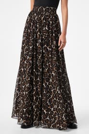 Trina Turk Bersha Leopard Print Maxi Skirt