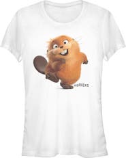 Hoppers Junior's Mabel Beaver Happy Pose T-Shirt