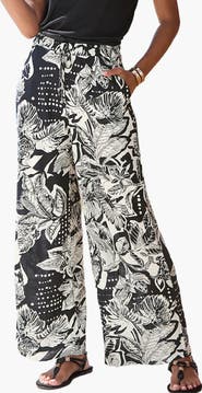 LASCANA Floral Print Wide Leg Pants