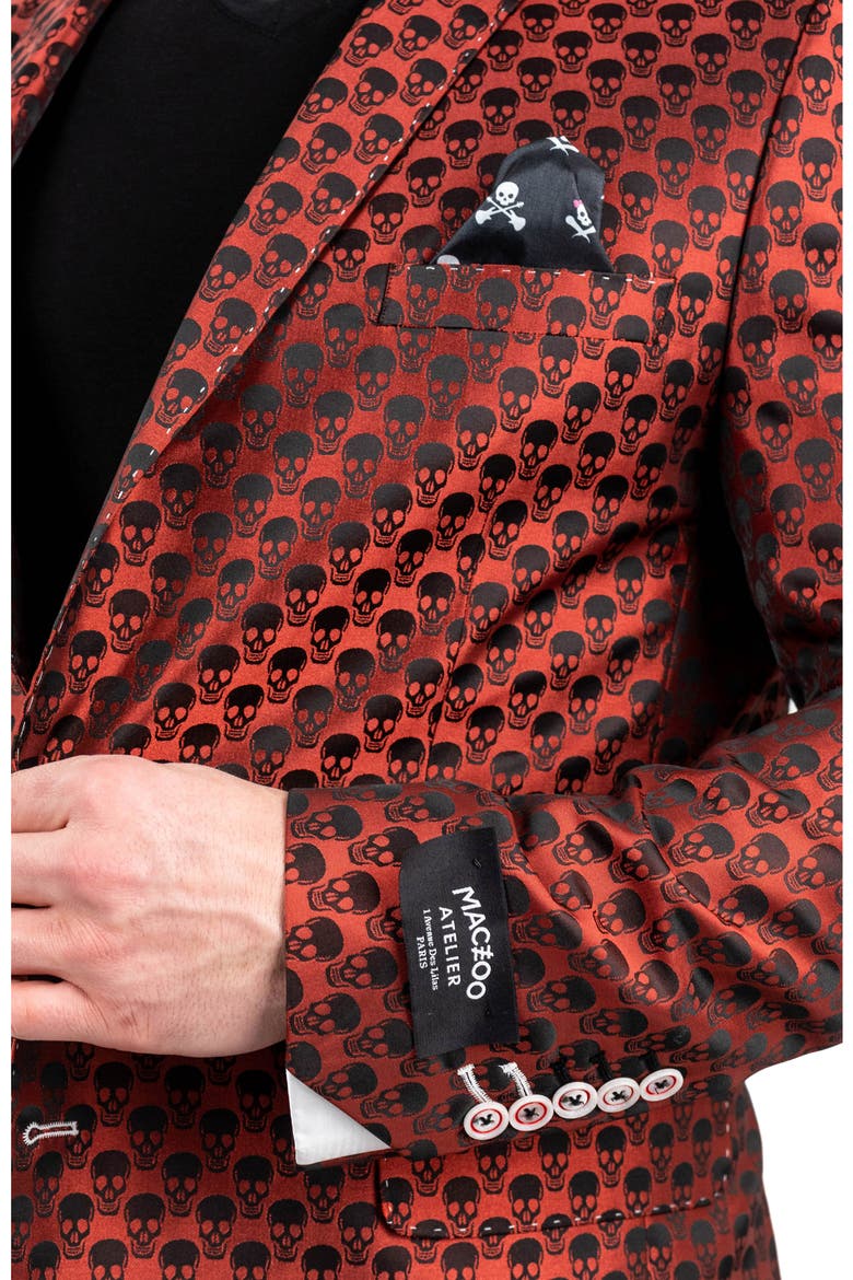 Skull Sport Coat, Alternate, color, ORANGE