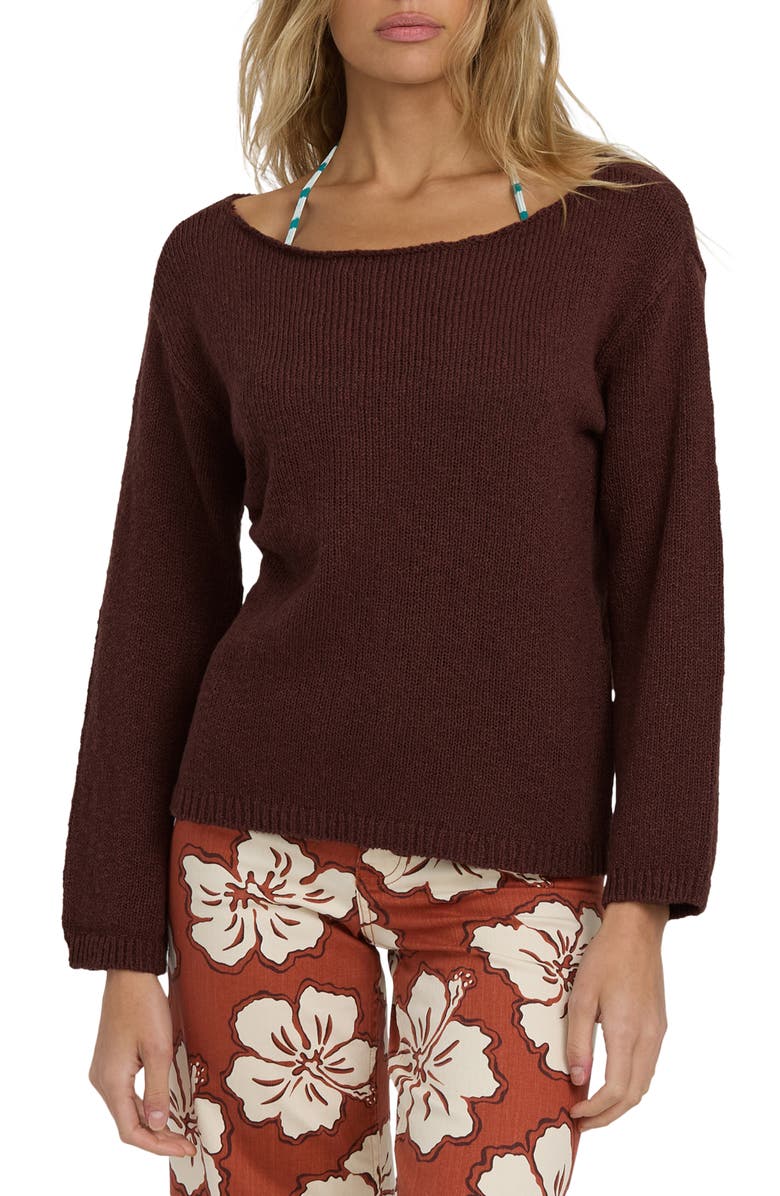 Billabong Ellipse Sweater, Main, color, Teak